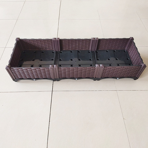 Home Balcony Vegetable Growing Box Set Flower and Plant Raising Pot Indoor Plastic Planter Rooftop Greening Planting Box