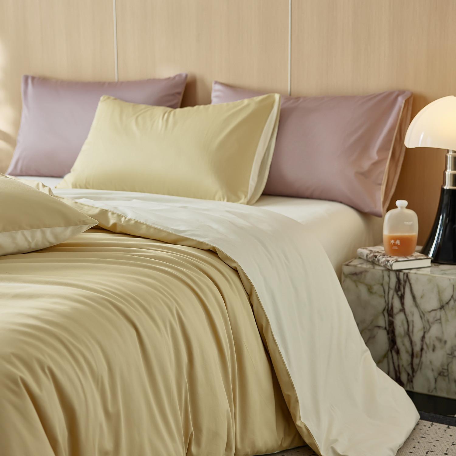Four-piece Bedding Set With Fitted Sheet In Premium Long-staple Cotton_voghion.com