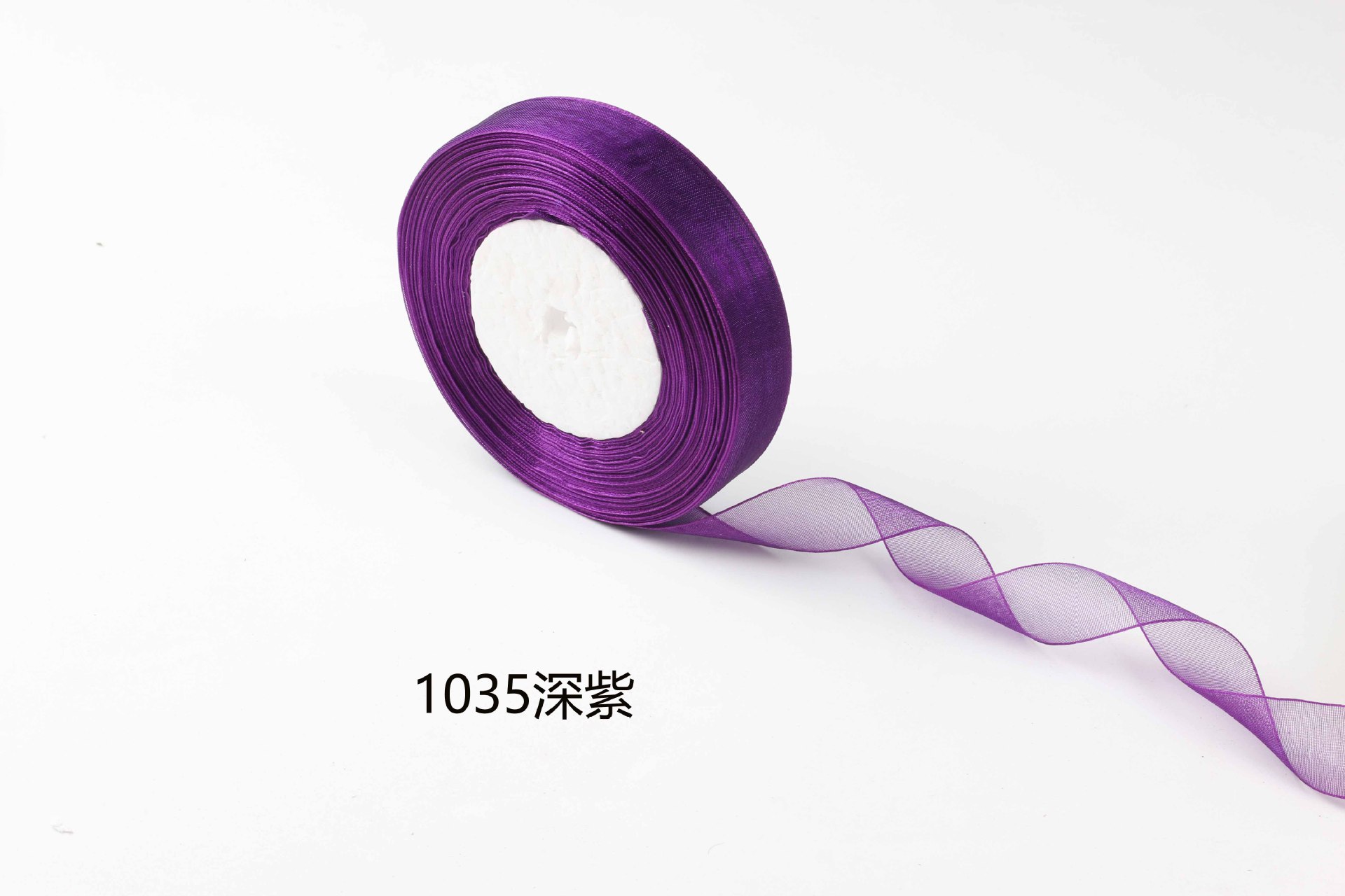 Para el comercio electrónico transfronterizo cinta transparente arco cinta de gasa 2,5 cm cinta de gasa de color DIY accesorios para el cabello