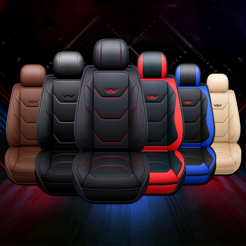 2025 Nuevo cross-border Covers Mats Cushions cubierta de asiento de automóvil de cuero transpirable pieza única delantera