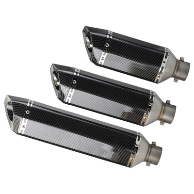 Motorcycle exhaust pipe | Small Hexagonal Imitation Carbon Fiber