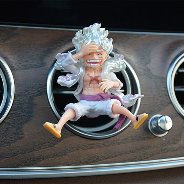 Una pieza de coche decoración hecha a mano accesorios de salida de aire dibujos animados Dibujos Animados Nika Luffy perfume TikTok caja ciega regalo
