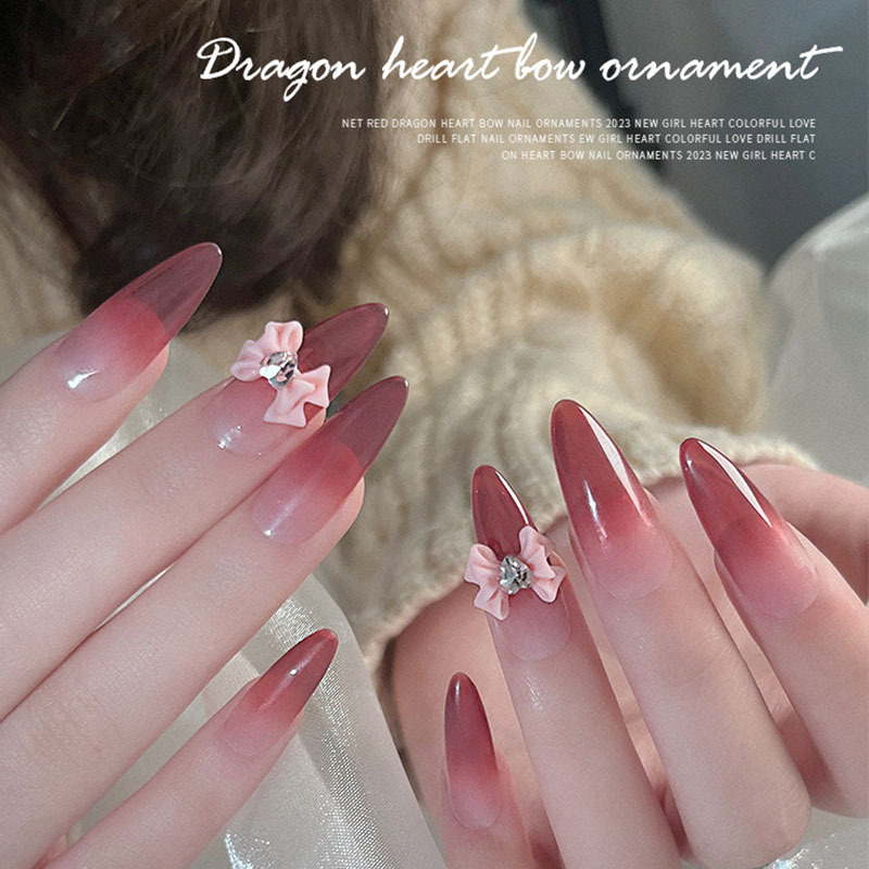 Joyería de uñas arco Nuevo 2023 decorativo de uñas accesorios tridimensionales populares Accesorios Negros en línea mezclar y combinar