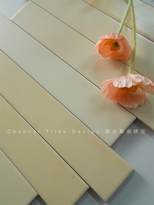 Muse Cream Style Tile Bathroom Bathroom Kitchen Background Wall Matte Gradient Pure Color Master Design