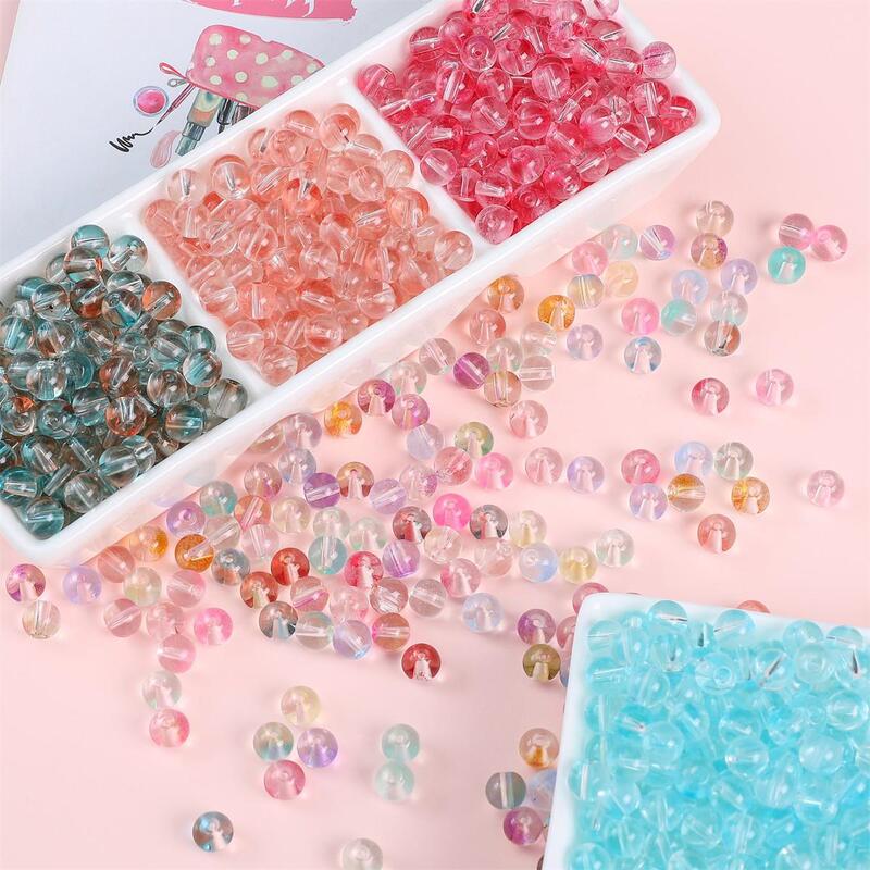 8mm Cool Summer Jelly Bubble Double Beads Diy Handmade Bracelet Necklace Decorative Accessories