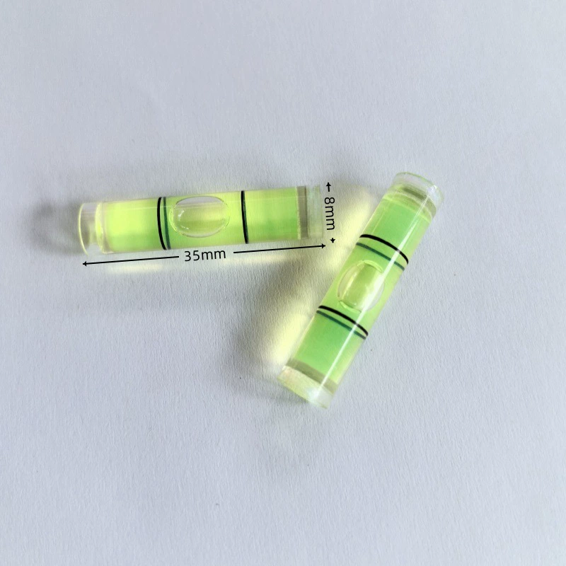 Бесплатная доставка зеленый мини-уровень 8*35 мм фоторамка уровень пузырьковый уровень колонна фото настенный балансир