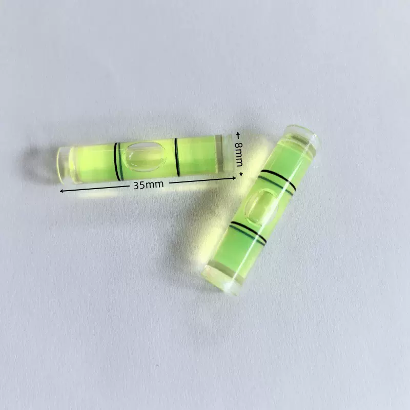 包邮绿色迷你水平仪 8*35mm 相框水平泡 水平柱 照片墙平衡仪