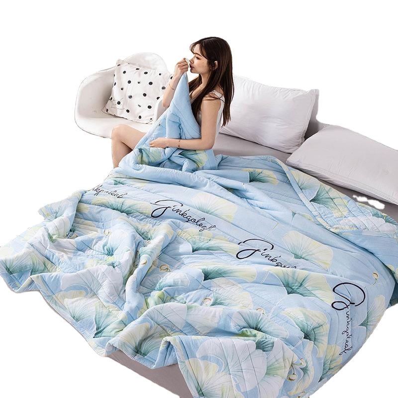 Washed Cotton Summer Quilt Air-Conditioned Quilt Summer Cool Quilt Washable Single and Double Summer Thin Quilt Children's Quilt Gift Wholesale