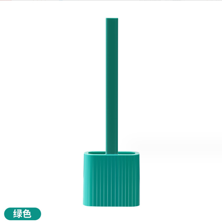 Cepillo de limpieza de inodoro de pegamento blando de mango alargado conjunto de cepillo de limpieza de inodoro doméstico cepillo de limpieza de inodoro 2 en 1 cepillo de limpieza