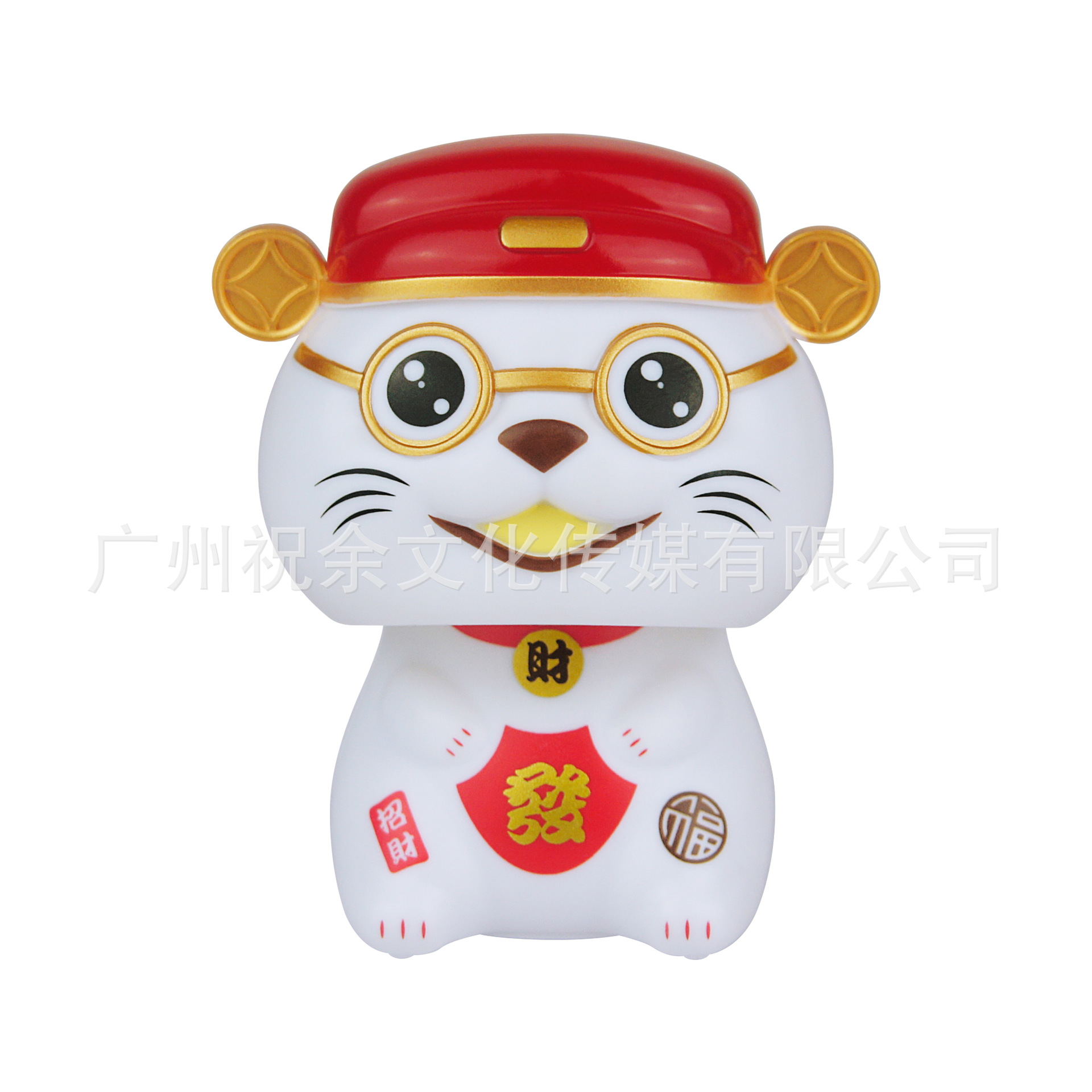 2 pulgadas solar automática seña mini gato de la suerte oficina escritorio decoración del coche decoración artesanía de plástico