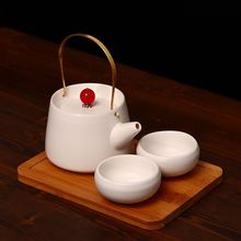 茶壶茶杯水杯定窑怀旧紫砂冰裂釉旅行厅礼盒陶瓷杯茶具小套装陶瓷