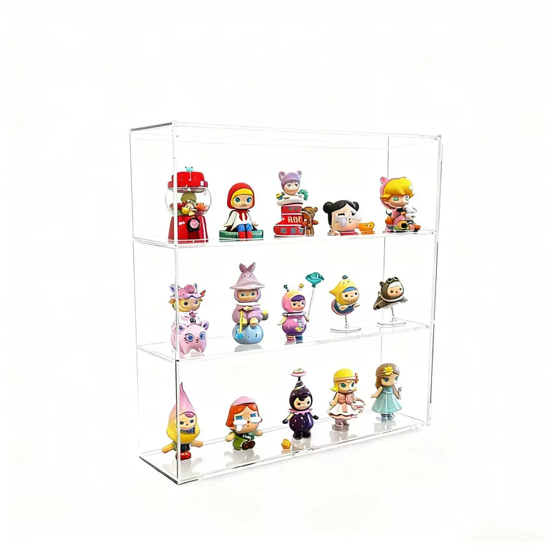 全透明亚克力展示柜 手办公仔动漫周边精品专用陈列柜多层置物架