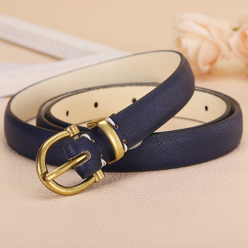 Cinturón moda simple moda de las mujeres 2022 nuevo estilo coreano diseño pin hebilla cabeza todo partido pu cinturón Decoración