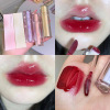 Lip gloss, glossy triangular transparent lip balm, mirror effect, intense hydration