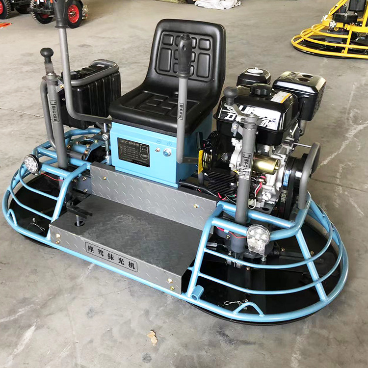 聚仁驾驶式抹光机双档双盘抹光机器混凝土收光机