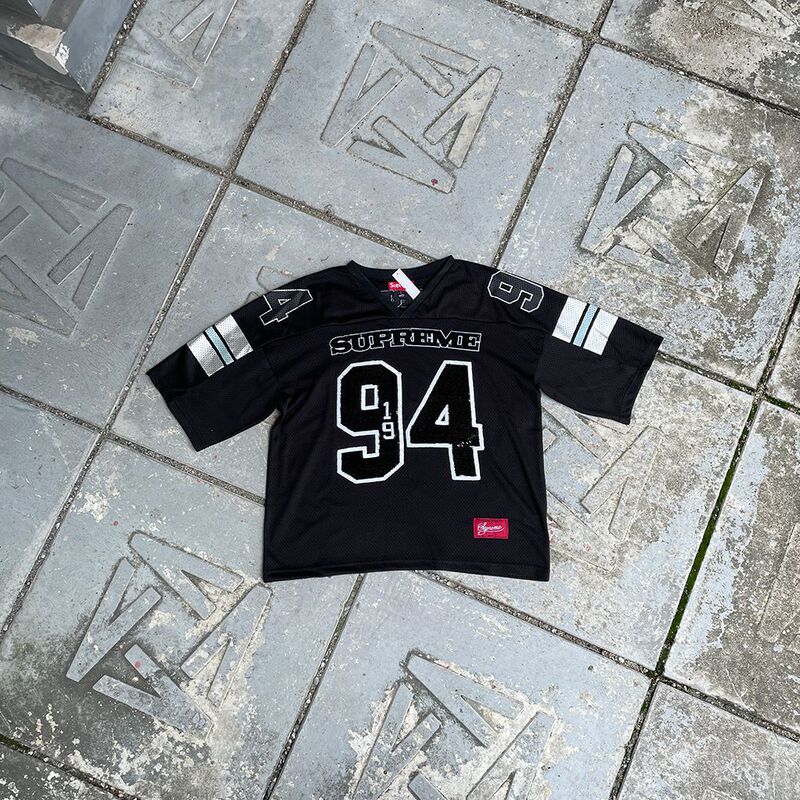 High-Quality Cross-Border Sup25Fw Sequin Number 94 Digital Embroidery Rugby Short-Sleeve T-Shirt Mesh Jersey V-Neck for Men and Women High-Quality Cross-Border Sup25Fw Sequin Number 94 Digital Embroidery Rugby Short-Sleeve T-Shirt Mesh Jersey V-Neck for Men and Women