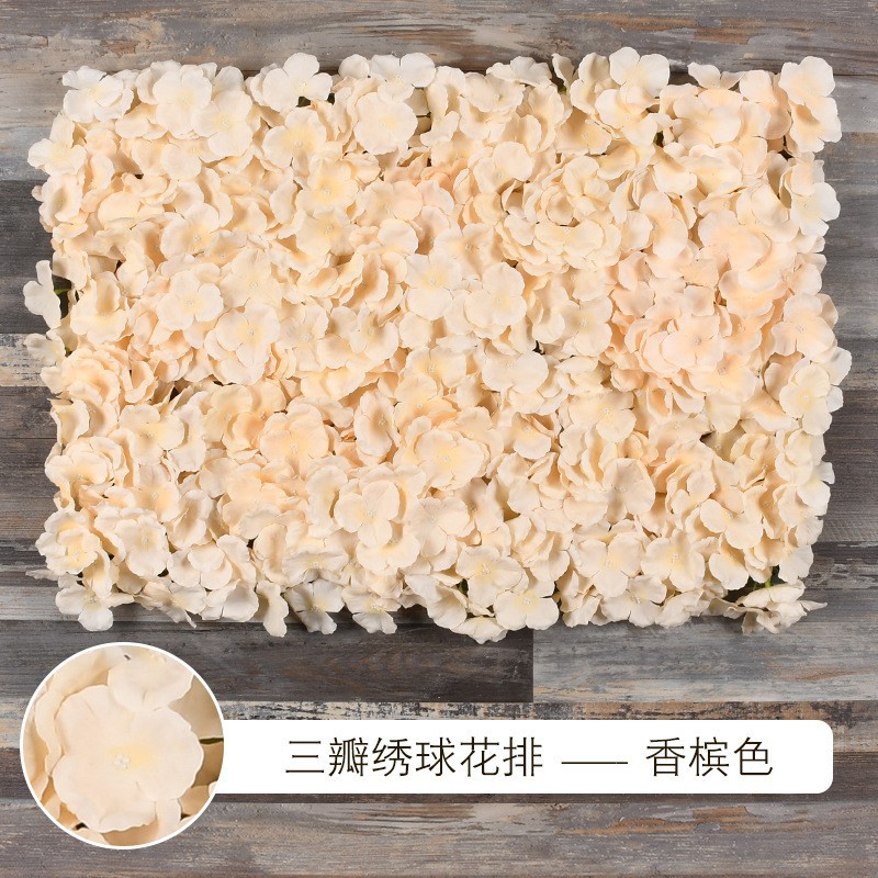 Muro de Flores de Hortensia para Decoración de Bodas, Arreglo Floral, Fondo de Pantalla, Alfombra de Pared, Arreglo Floral Artificial, Muro de Flores Famoso en Internet, Decoración de Bodas al por Mayor