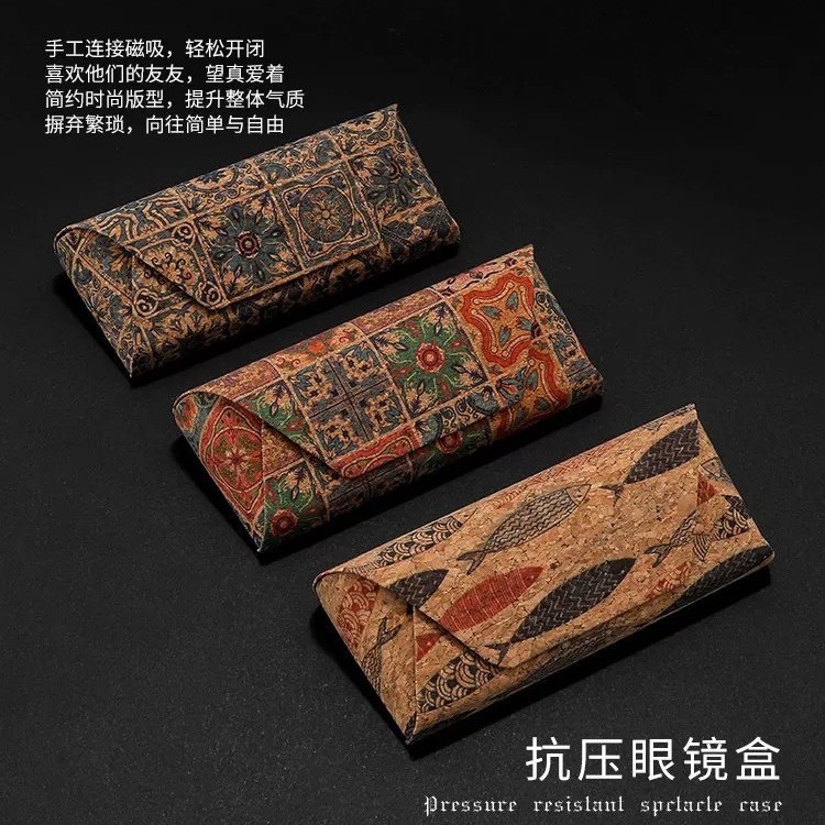 Portable Men's and Women's High-grade Anti-pressure Retro Chinese Style Myopia Glasses Case Sunglasses Sunglasses Storage Bag