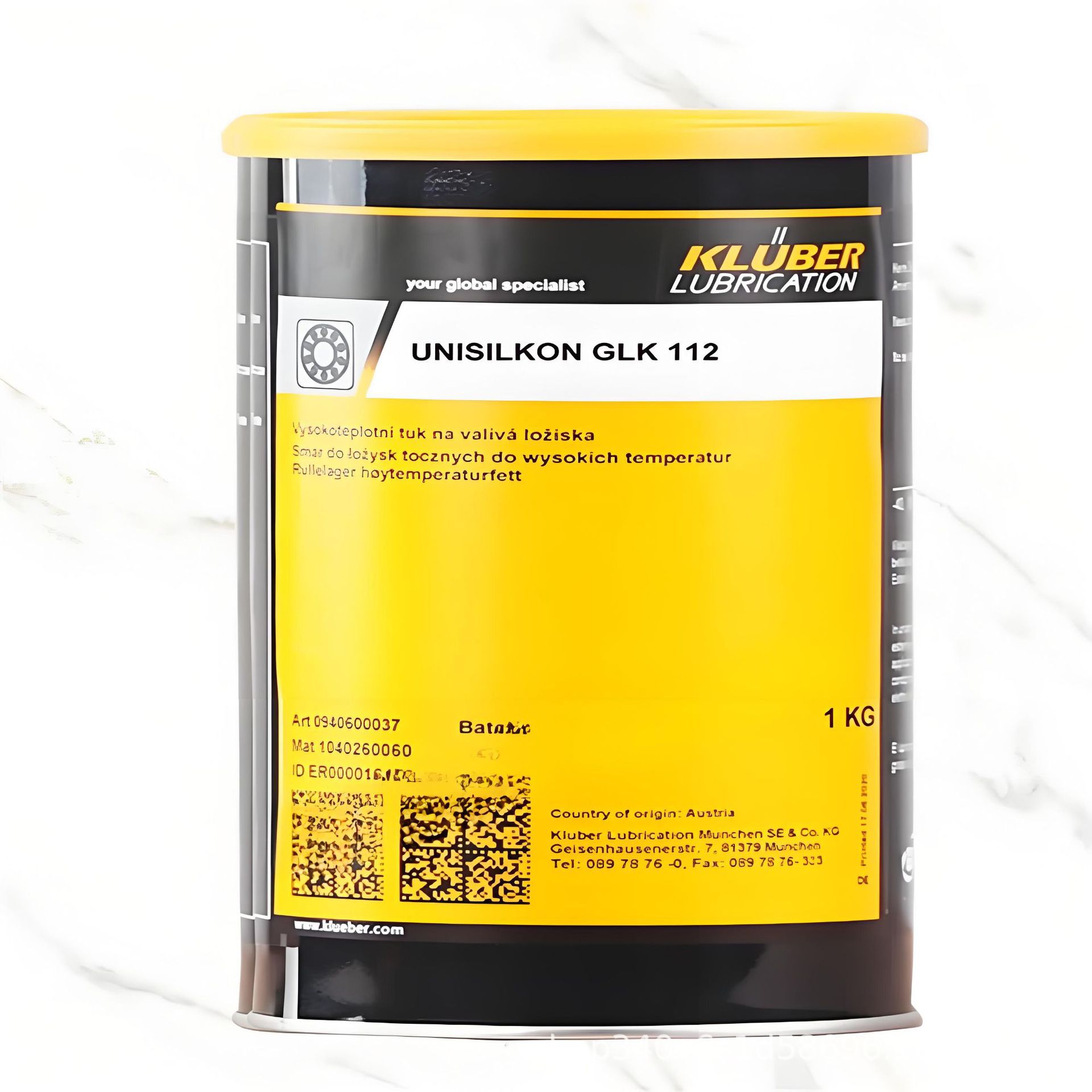 克鲁勃KLUBER UNISILKON GLK112 密封件塑料特殊润滑脂