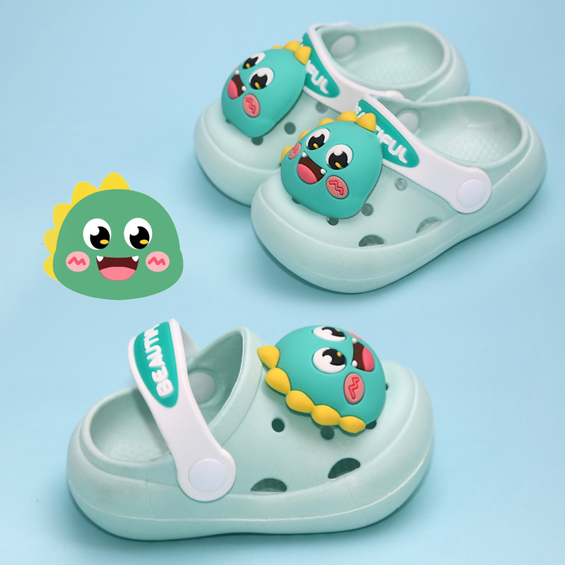 Soft-Soled Non-Slip Cartoon Dinosaur Clogs Summer Boys and Girls Kidsren's Slippers Sandals Kidsren's Baby Kidsren's Slippers