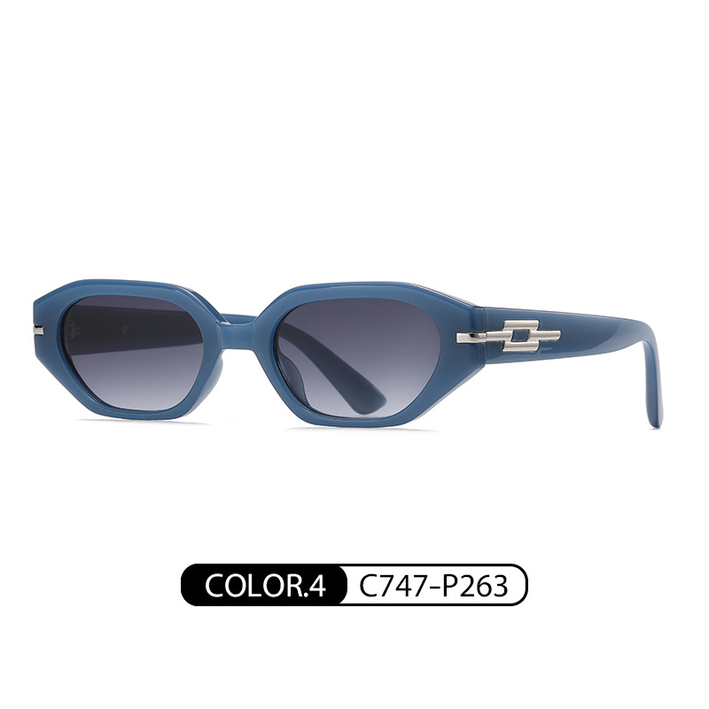 2023 nuevas gafas de sol personalizadas para hombres y mujeres GM mismo estilo pequeño marco gafas de sol de marca de moda 6504 gafas de sol a prueba de rayos UV