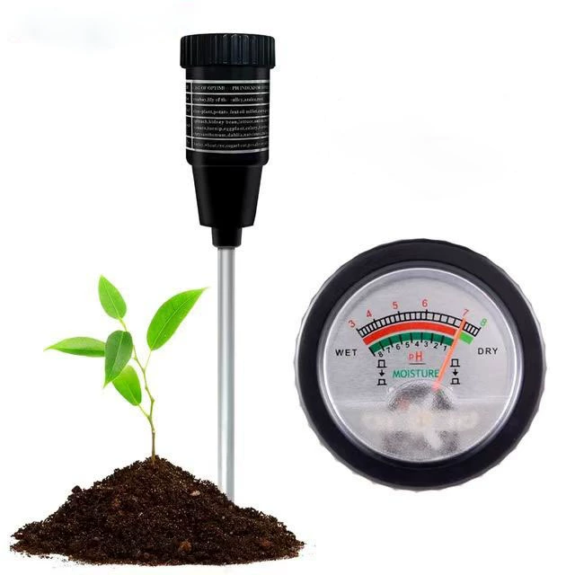Высокая точность 2-в-1 почвенный влагомер pH-метр электрода (длинный 150 ° не EC-грунт