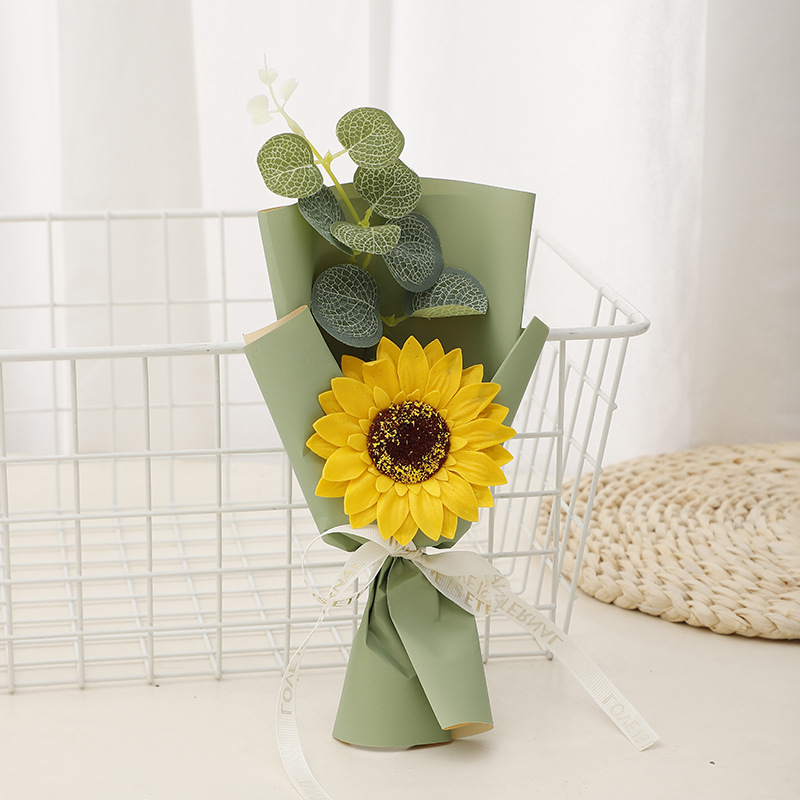 Regalo del Día de la Madre 9 rosas Ramo de jabón para la vida eterna Reunión anual de la empresa Ramos de mano Pareja Regalo del Día de San Valentín