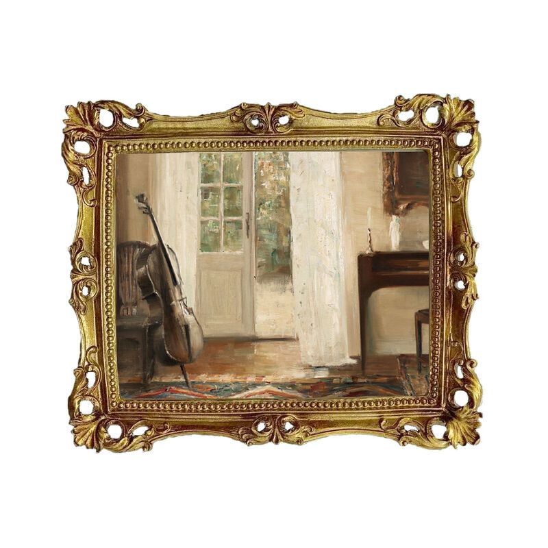 Retro marco de foto en relieve europeo marco de imagen de la pared del alojamiento doméstico decoración de la pared de la pared de la casa de huéspedes literatura y arte ligero de lujo tallado en la pared marco de la pared de la foto