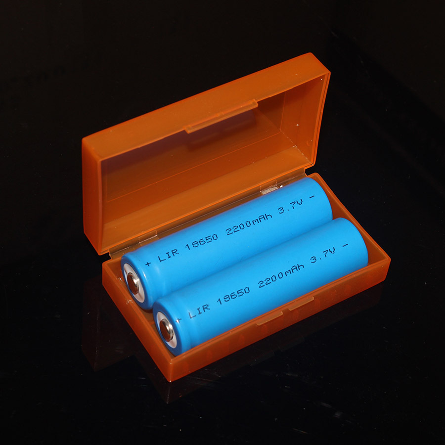 2-Sección 18650 caja de la batería 4-Sección 18350 caja de almacenamiento CR123A 17670 caja de la batería caja de plástico
