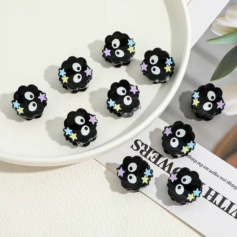 Spirited Away Small Coal Ball Peripheral Hairpin Women's Accessories Hair Accessories Braid Side Hairpin Ins Cute Style