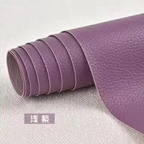 Autocollant en cuir violet clair [auto-adhésif] / 20cm * 30cm par pièce