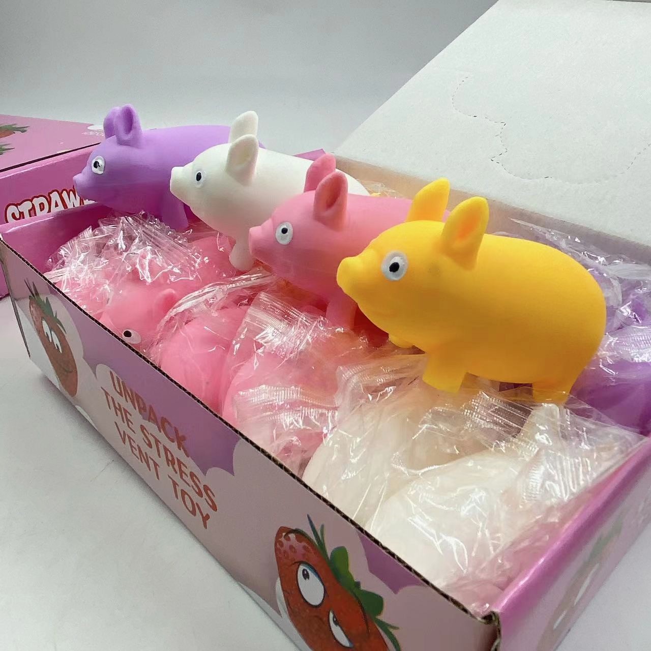 Juguetes infantiles descompresión pellizcar música ventilación cerdo descompresión lenta rebote nuevo plástico creativo exótico 2 yuanes lote de grandes almacenes