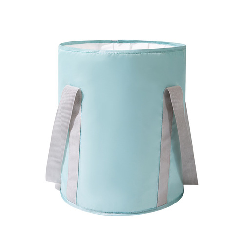 Travel storage footbath bag, outdoor portable water basin, aluminum film insulation, thickening and heightening folding bucket, footbath bucket