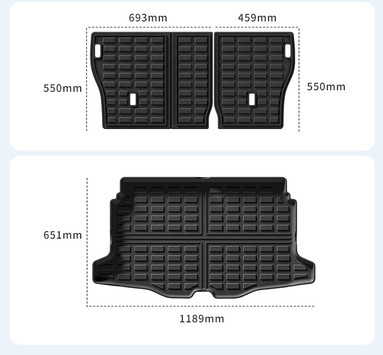 Suitable for 2023 Jeep Avenger Car Floor Mats, Fully Environmentally Friendly Tpe Floor Mats, Trunk Mat, Cross-Border