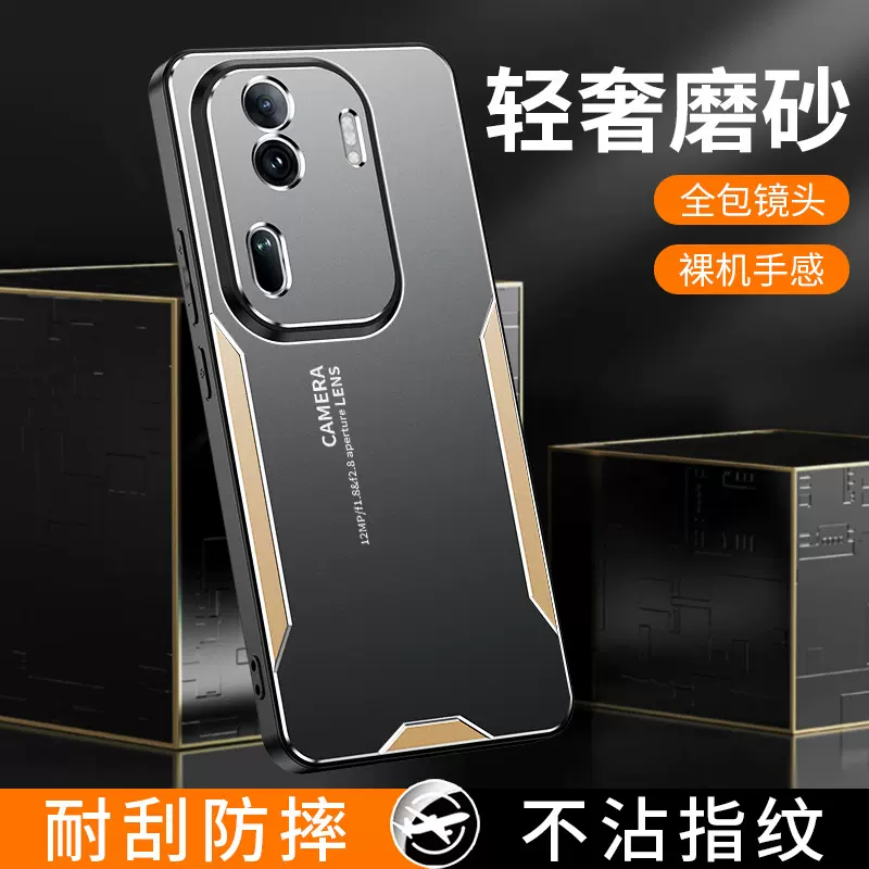 适用oppoReno14Pro手机壳三角刀锋FindX8金属镜头软边A5pro保护套