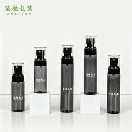 旅行便携定妆喷雾瓶100ml黑色pet按压泵头瓶超细雾补水喷雾分装瓶