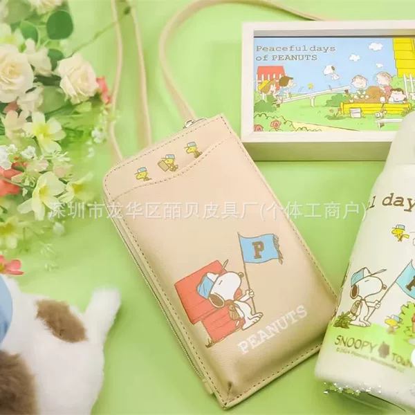 Clearance Cartoon Cute Snoopy Shoulder Crossbody Bag Adorable Dog Peanut Phone Pouch Coin Purse Card Holder