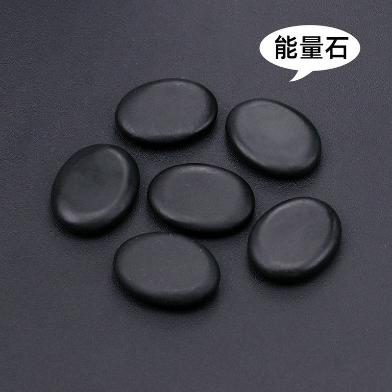 D54 携帯電話ホルダー小さな楕円形の石心配石クリスタル天然親指マッサージストーン 30*40 ミリメートル|undefined