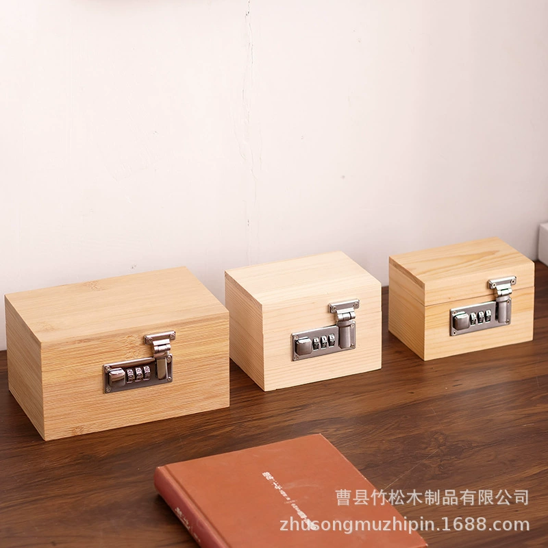Деревянная коробка для хранения паролей с кодовым замком Деревянная коробка Blind коробка Противоугонная коробка с паролем раскладушка коробка для хранения ювелирных изделий