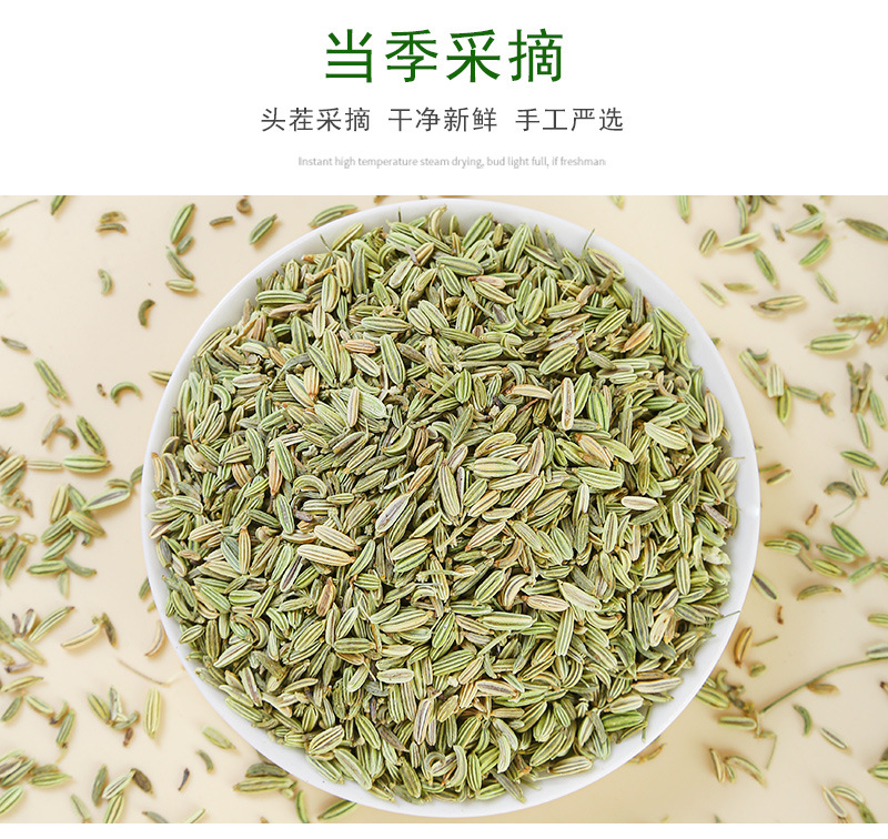 Fennel Seed (Foeniculum vulgare) — Dried Food-Herb Spice for Braising & Tea, 500g Bulk specifications