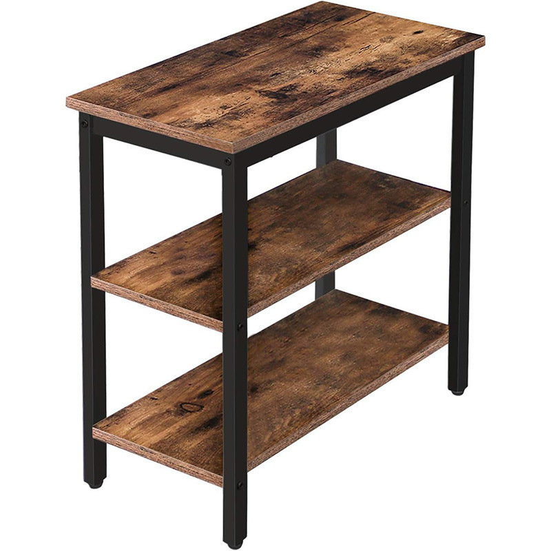 Narrow Nightstand with 3 Tier Storage Shelves Suitable for Small Space Living Room Bedroom Nightstand Casual Rustic Side Table Narrow Nightstand with 3 Tier Storage Shelves Suitable for Small Space Living Room Bedroom Nightstand Casual Rustic Side Table