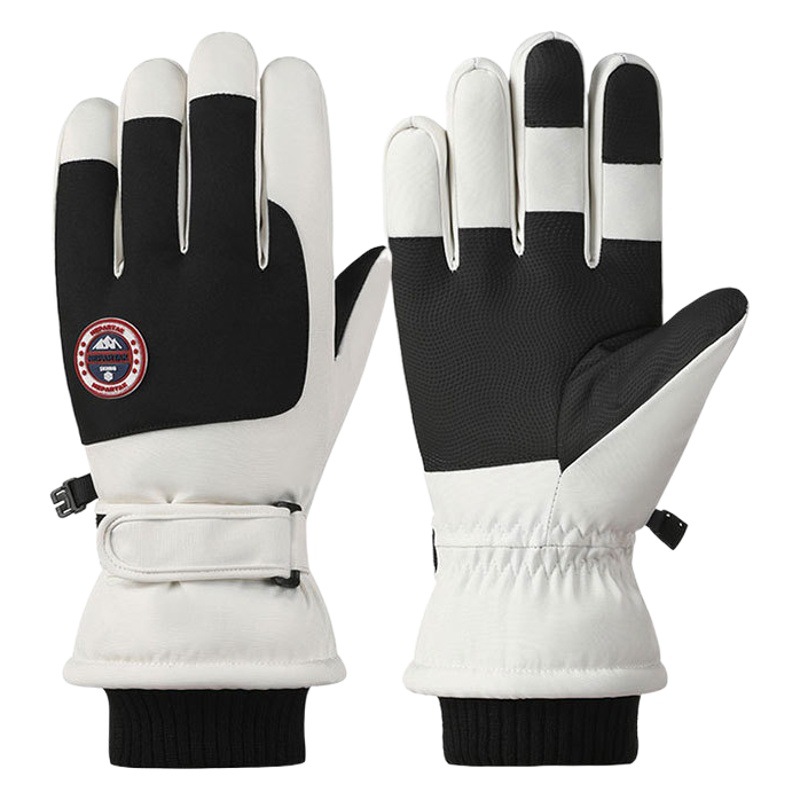 Guantes de esquí X6 hombres y mujeres, a prueba de viento e impermeables, motocicletas de ciclismo al aire libre, invierno más guantes de punto cálido engrosados de terciopelo