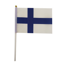 【热销产品】芬兰小国旗14*21手摇旗户外广告小旗帜定做大选小旗