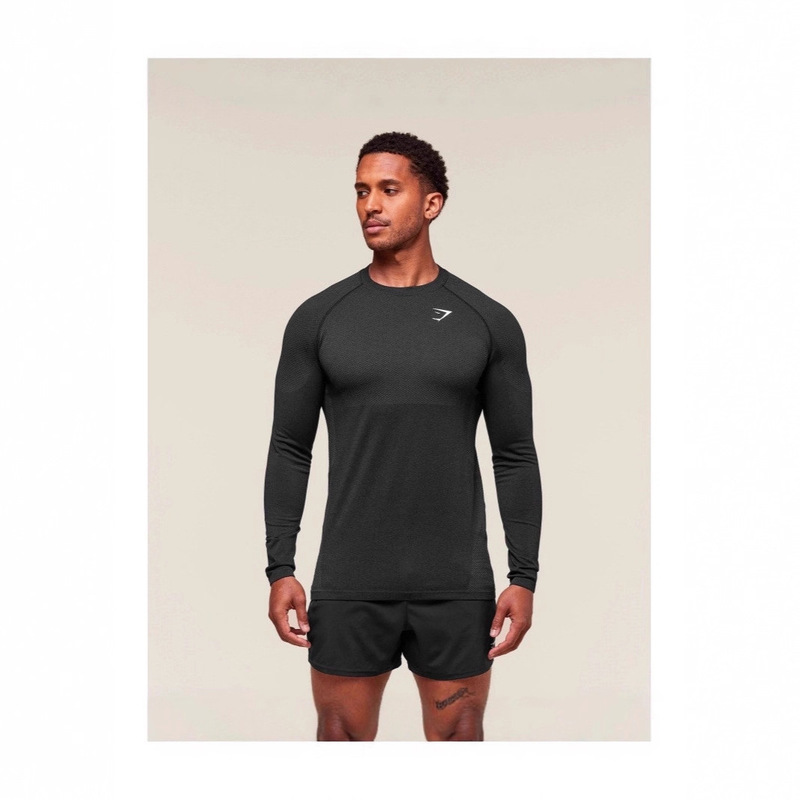 Amazon Export Men's Bodysuit Gymhsark Sports Fitness Running Training Clothing Elastic Printed Long-Sleeved T-Shirt Amazon Export Men's Bodysuit Gymhsark Sports Fitness Running Training Clothing Elastic Printed Long-Sleeved T-Shirt