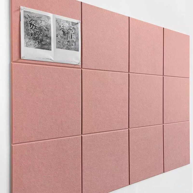 Cross-Border In-Stock Felt Board Wall Stickers Polyester Fiber Sound-Absorbing Panels Kindergarten Display 3D Felt Office Message Board