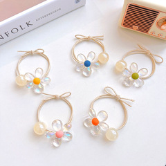 韓國ins人魚姬大號花朵發圈網紅百搭發繩橡皮筋扎頭繩髮飾頭飾品