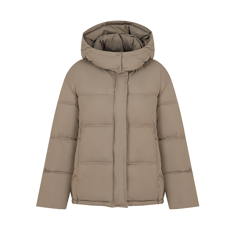 2025 nueva ropa de pan de invierno corto nuevo encapuchado grueso suelto ropa de pan abrigo de algodón nuevo algodón