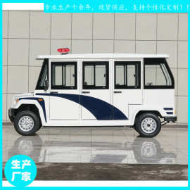 8座封闭式巡查车多少钱带门逻车景区保安用新款电动车图片鑫威H8