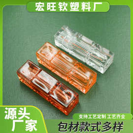 4ml新品厚壁半透色方管as唇釉分装瓶彩妆化妆品厂家批发包材