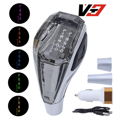 Hot-Selling Foreign Trade Car Modification — Cab and accessories - gray-automatic-transmission-crystal-with-light-on-both-sides